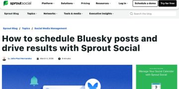 Daily Advertising Stories: How to schedule Bluesky posts and drive results with Sprout