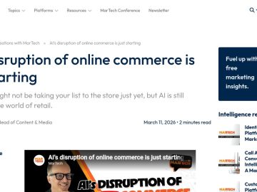 Daily Advertising Stories: AI’s disruption of online commerce is just starting