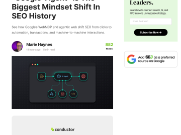 Article backdrop: Why Google's New “Google-Agent” Is The Biggest Mindset Shift