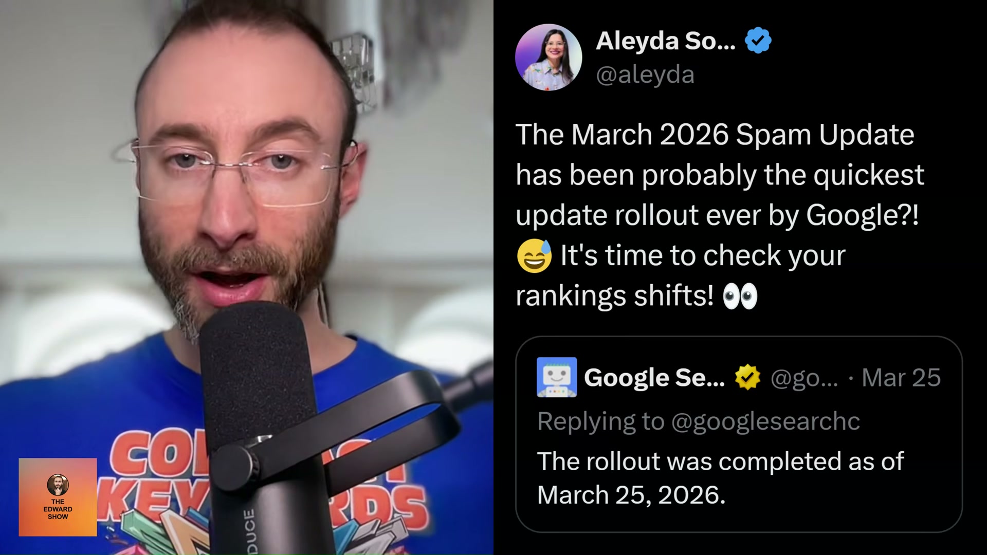Aleyda Solis flags the March 2026 Spam Update as Google's fastest-ever rollout — completed in roughly 24 hours