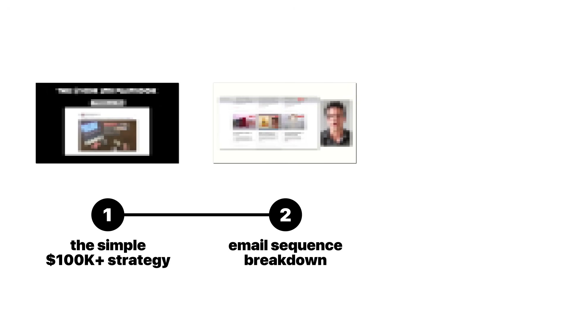 The two-part framework behind Umberto's $100K+ launch: strategy overview and email sequence breakdown.