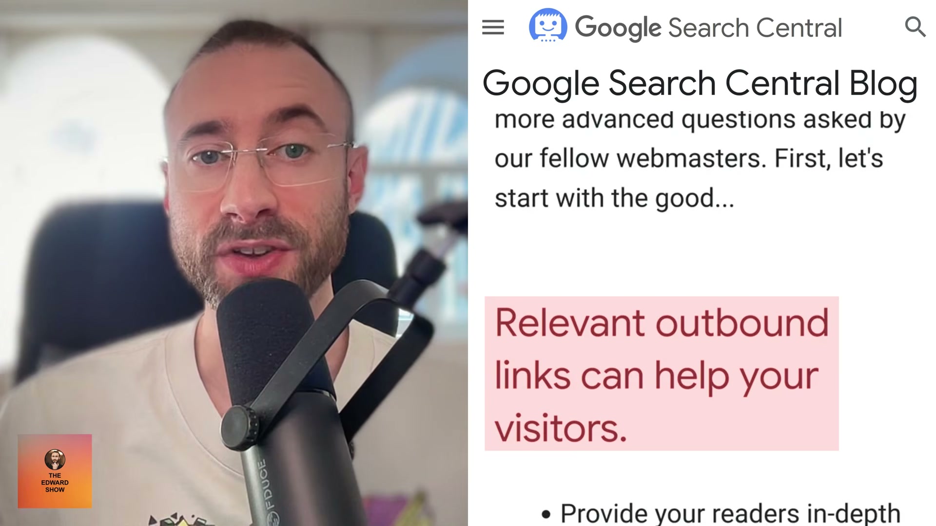 Google Search Central Blog introduces outbound link guidance — and it starts with the good news