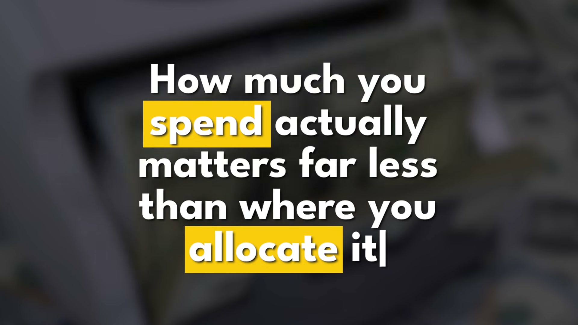 The core principle: allocation strategy beats raw budget size every time.