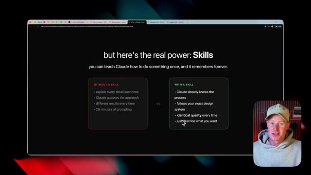 The real power of Claude Cowork: Skills let Claude follow your exact design system with identical quality every time