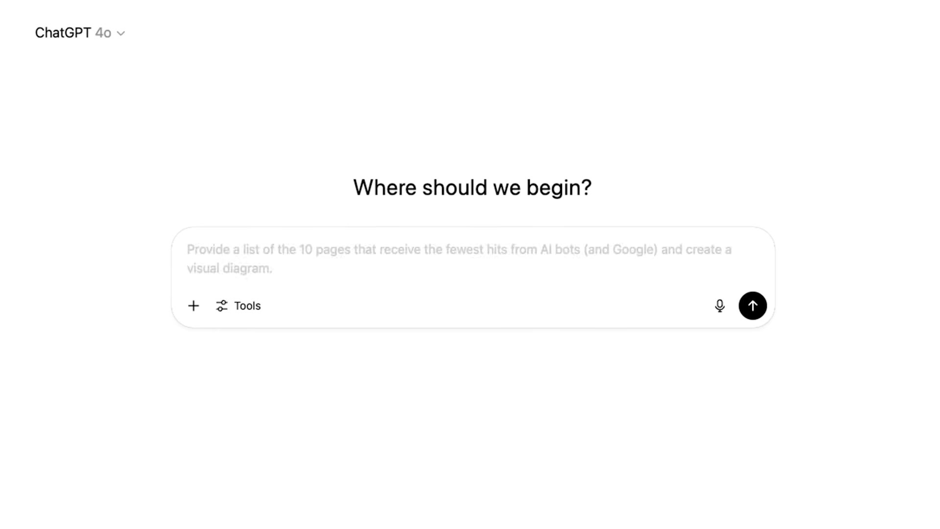 The exact ChatGPT prompt to identify pages AI bots are under-crawling from your server log file.