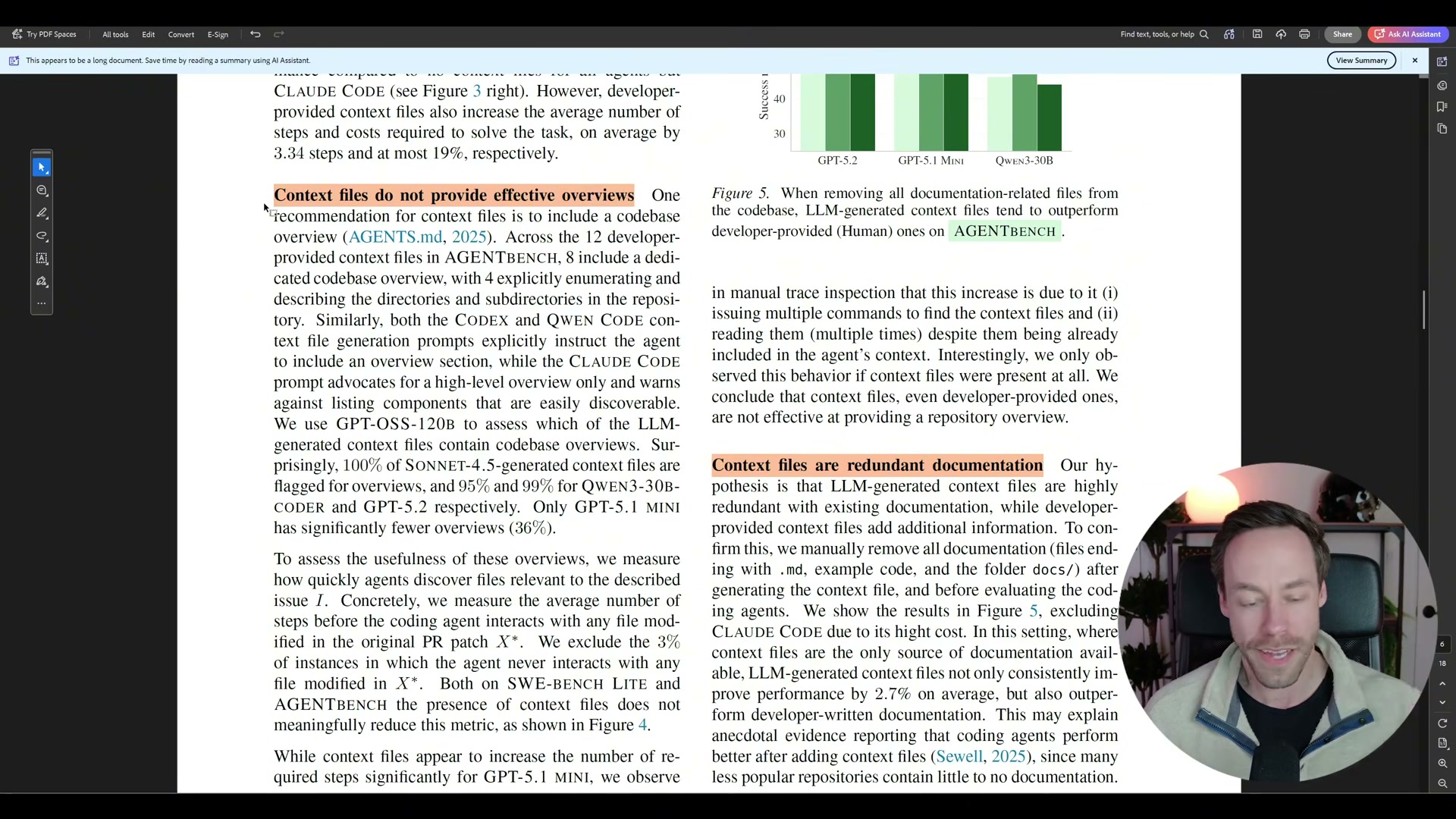 The redundancy hypothesis: CLAUDE.md just duplicates what's already in the codebase