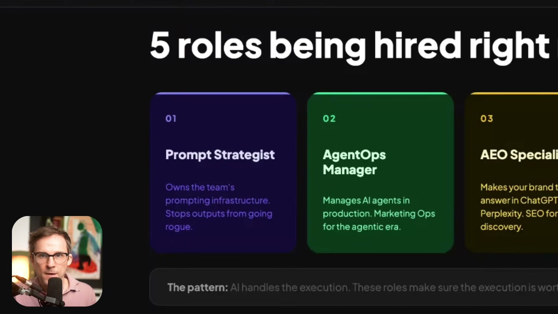 The first two roles: Prompt Strategist owns prompting infrastructure; AgentOps Manager runs AI agents in production.