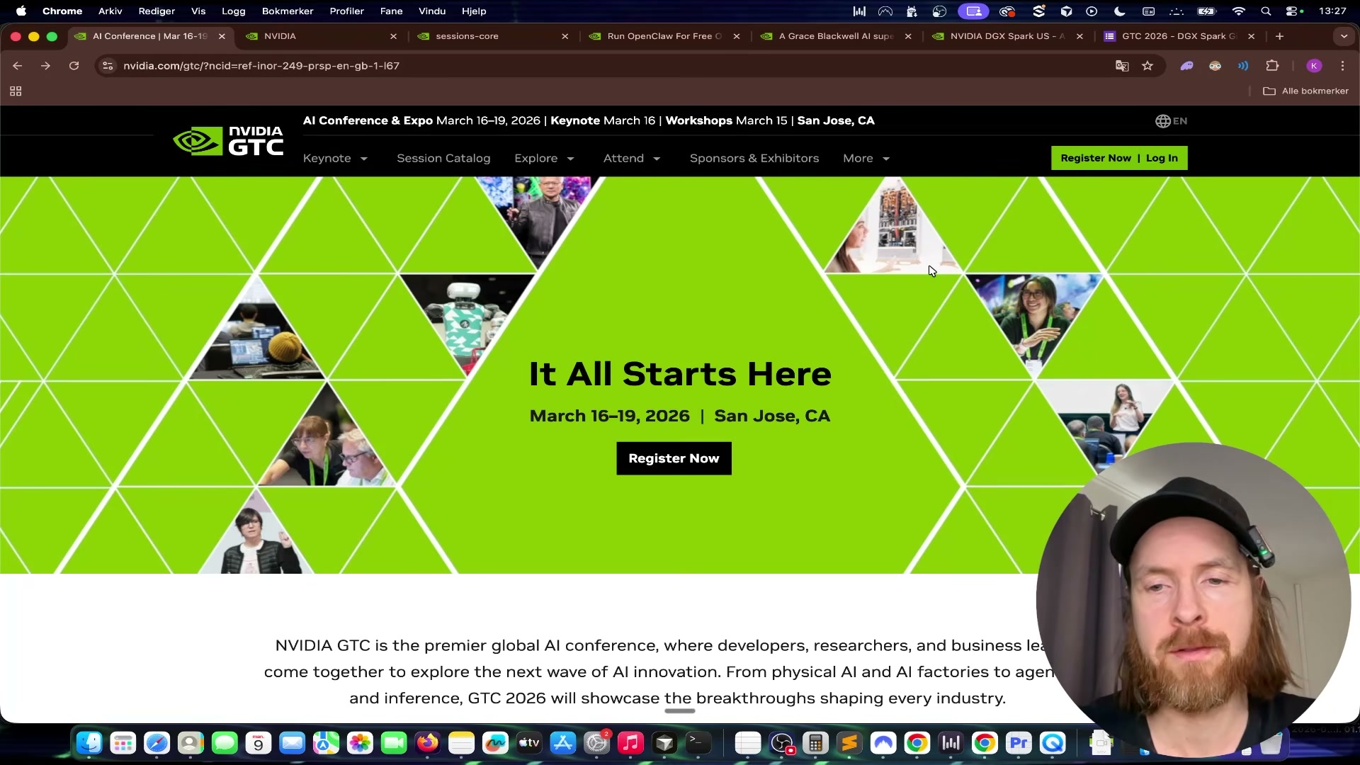 Start here: nvidia.com/gtc — hit 'Register Now' to create your free virtual attendee account for GTC 2026