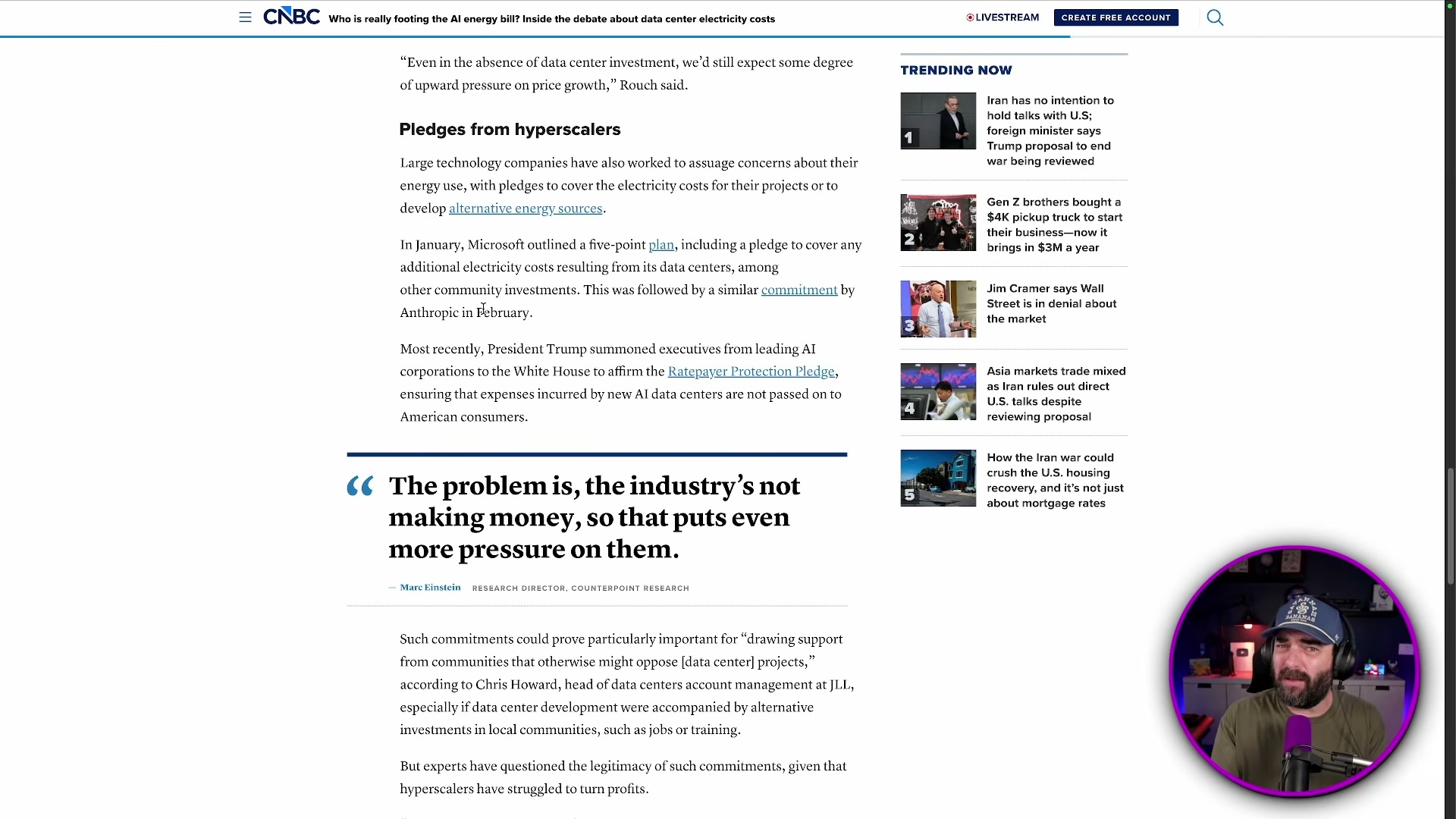 CNBC on the industry cost paradox: Big Tech pledges to cover power costs, but analysts warn the economics don't pencil out