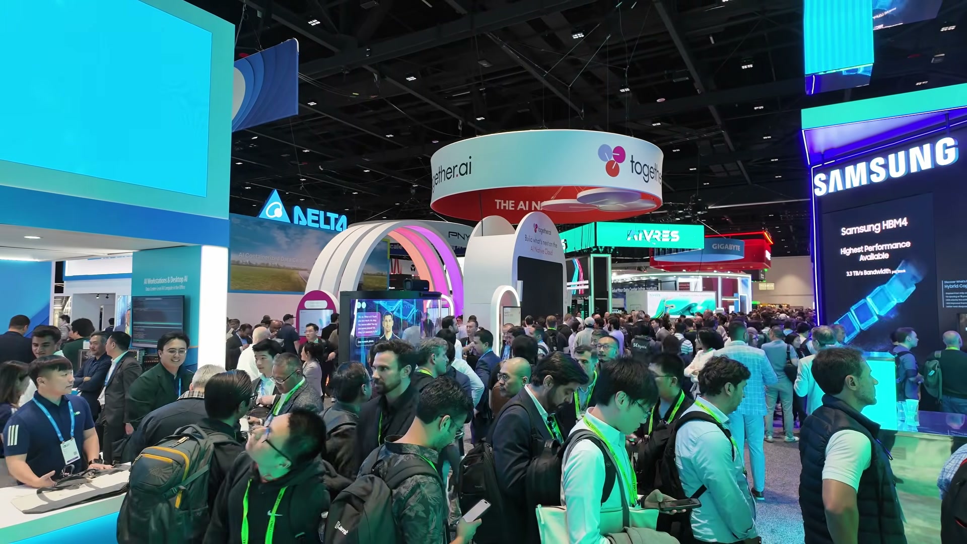 The GTC 2026 expo floor: Samsung HBM4, Together.ai, and the full AI silicon supply chain on display