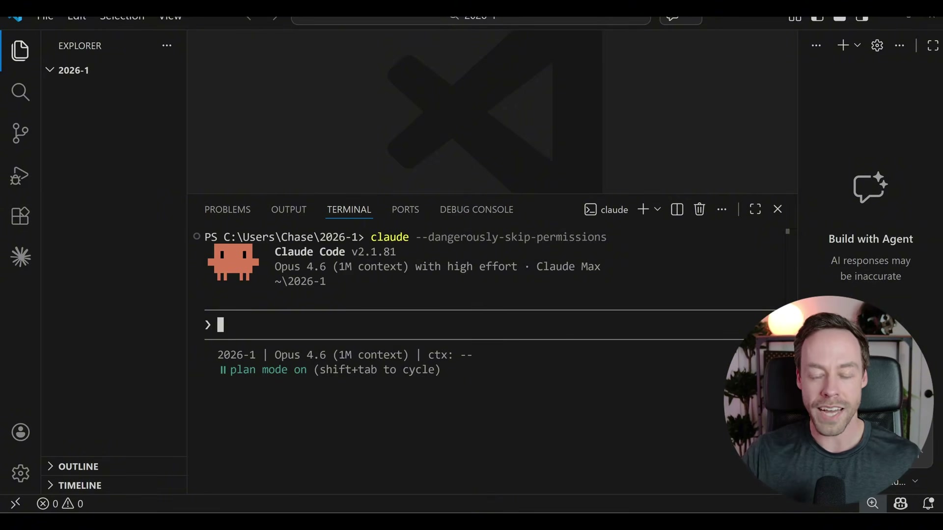 Plan Mode tells Claude to outline its approach before touching any files — essential for reviewing complex tasks before execution