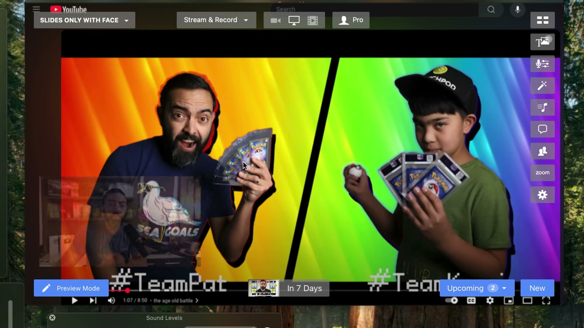 Adding a lower-third URL graphic in eCamm Live — the ShortFormFormula.com overlay applied live during stream