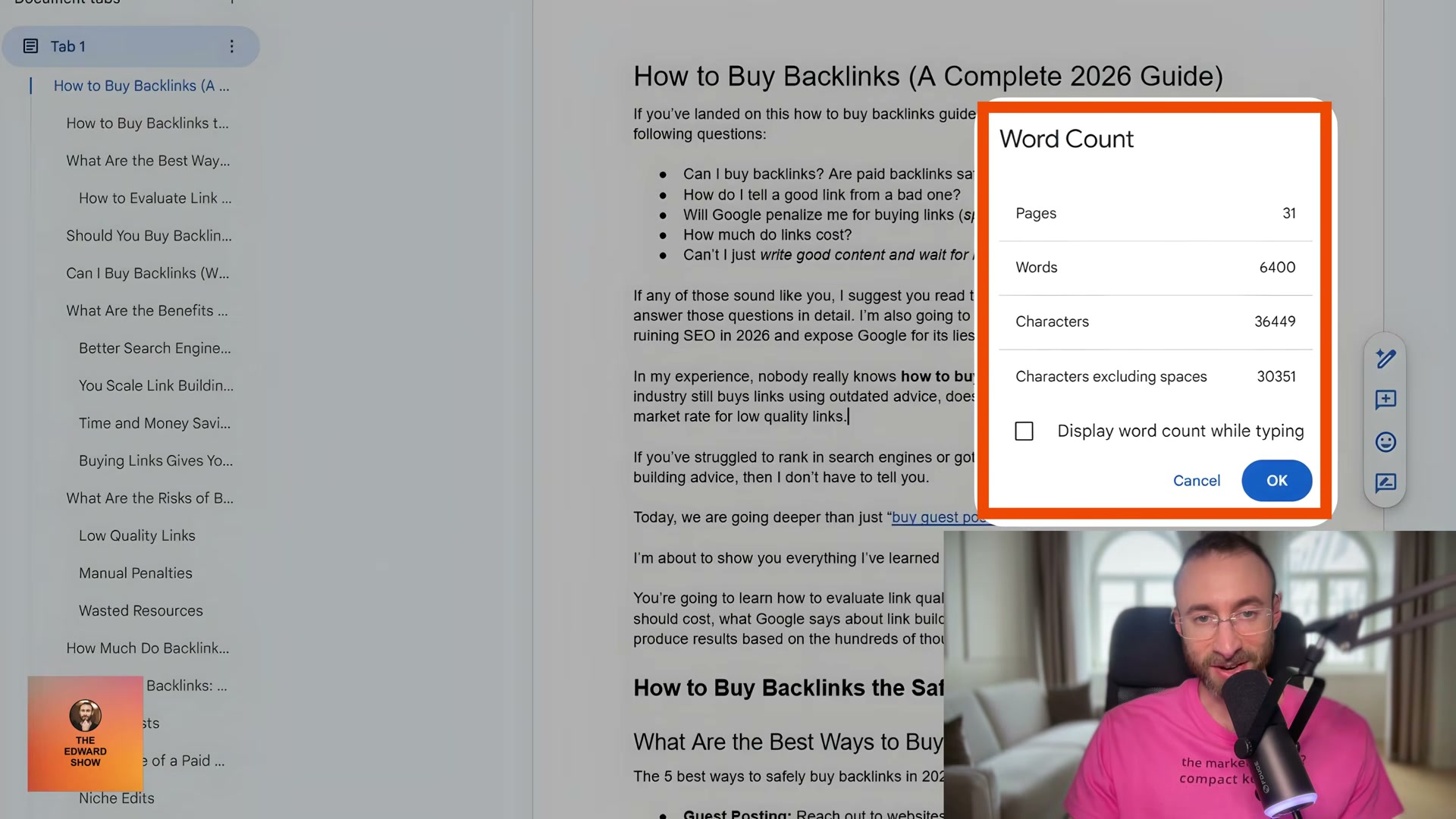 6,400-word depth over volume: the PressWizz content standard that signals expertise to Google's quality systems.
