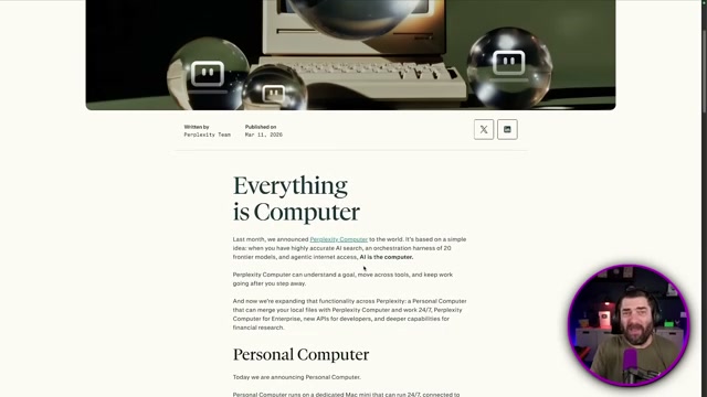 Perplexity's 'Everything is Computer' post: the philosophy behind their persistent AI agent platform