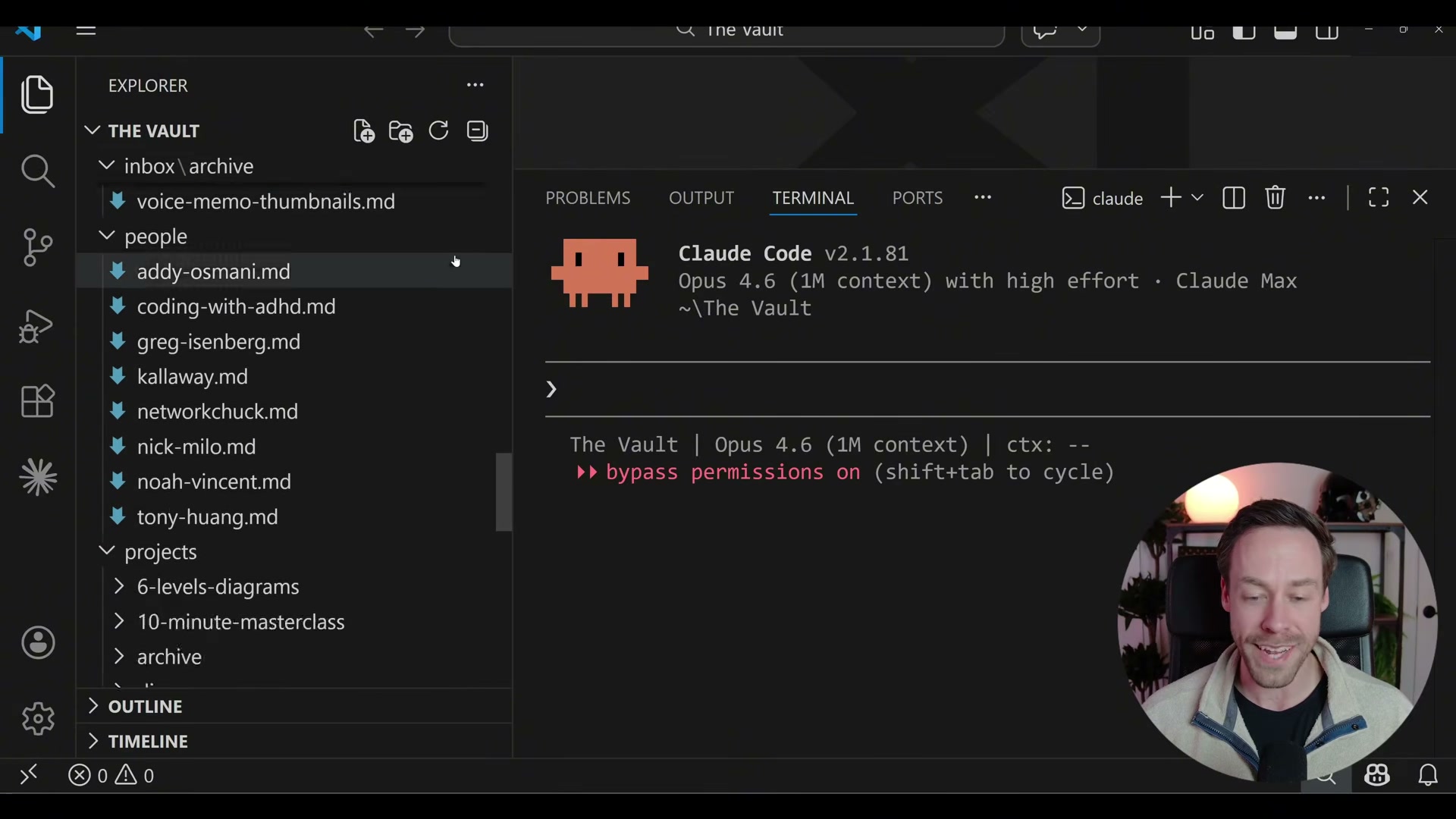 The one valid exception: using CLAUDE.md in a personal knowledge vault where Claude IS the interface