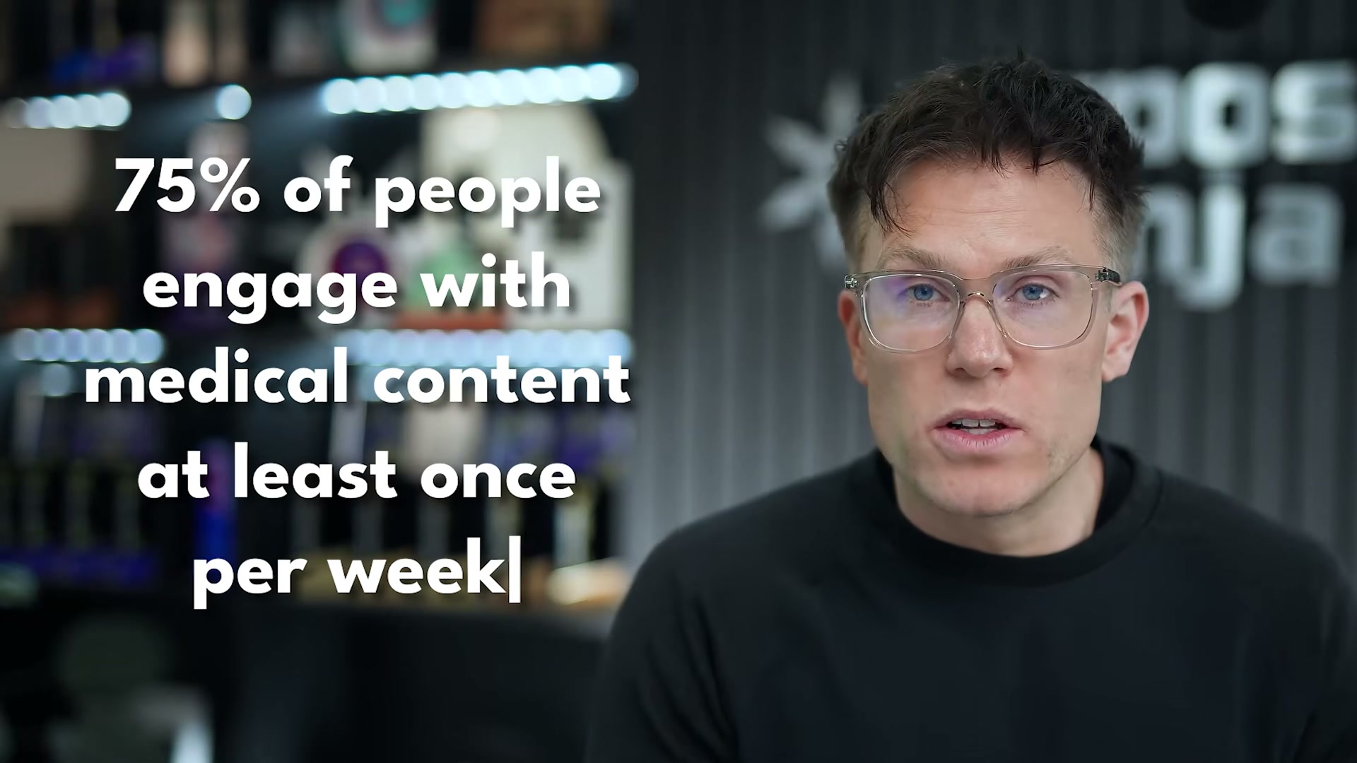 75% of people consume medical content weekly — proof that trust-building content is a direct patient acquisition channel.