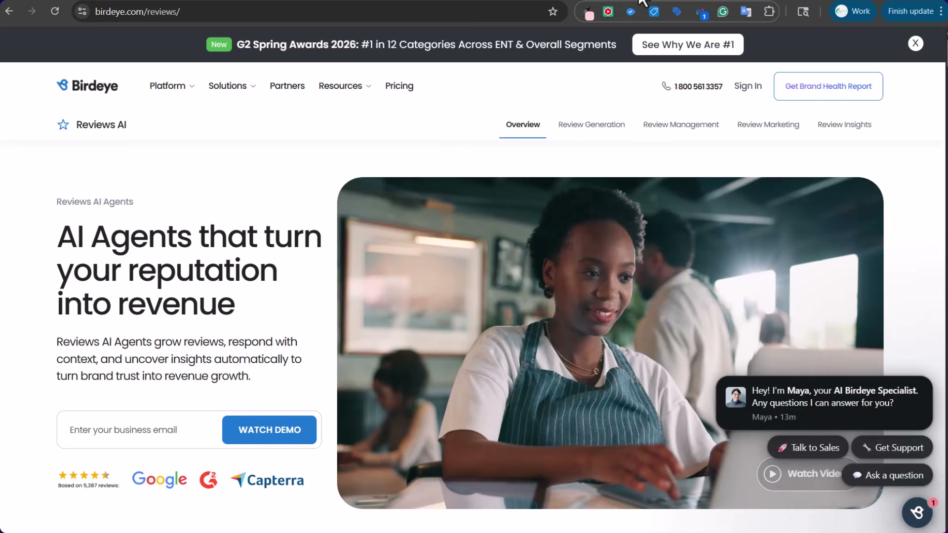Birdeye Reviews AI: the automated review generation tool recommended for turning patient satisfaction into online reputation