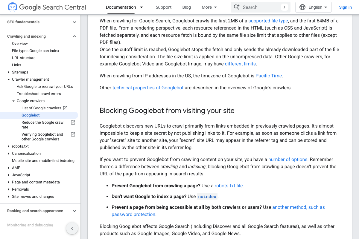 The Googlebot documentation confirms US-based Pacific Time crawling timezone and references Googlebot IP ranges, but does not detail specific IP blocks or non-US IP leasing behavior.
