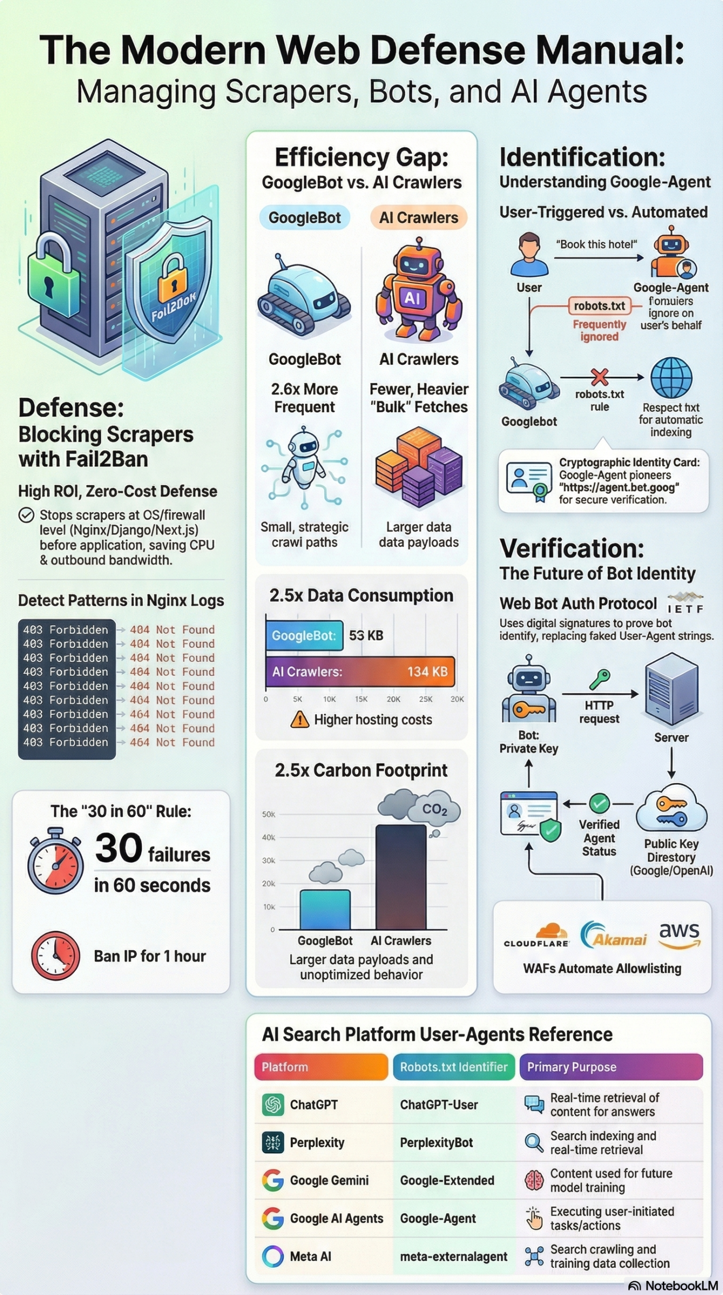 Infographic: How to Identify and Manage Google-Agent AI Traffic in Server Logs