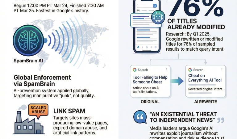 How to Handle Google’s AI Headline Rewrites & 2026 Spam Update