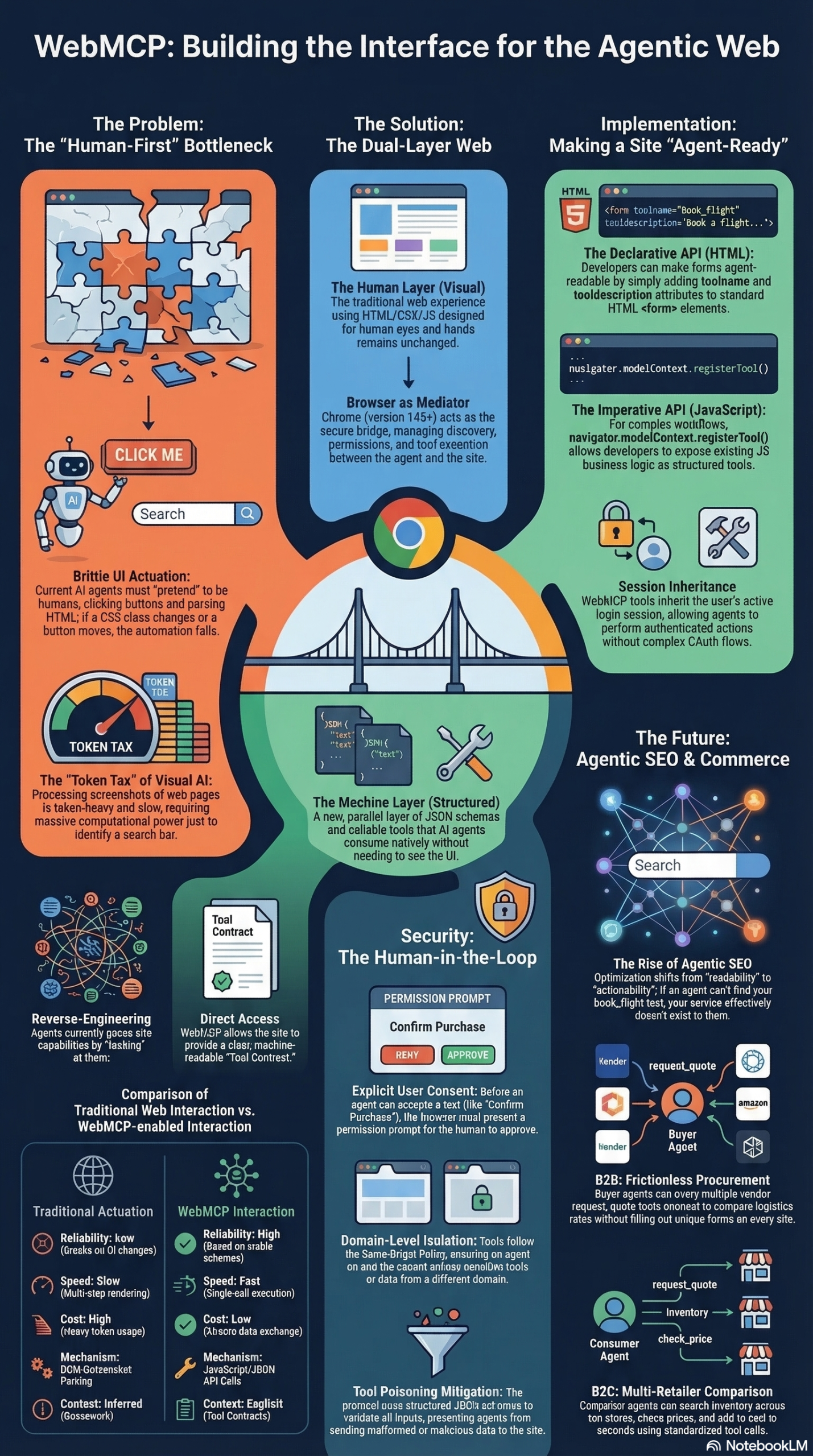 Infographic: How to Implement WebMCP: Complete Guide to Agent-Ready Websites