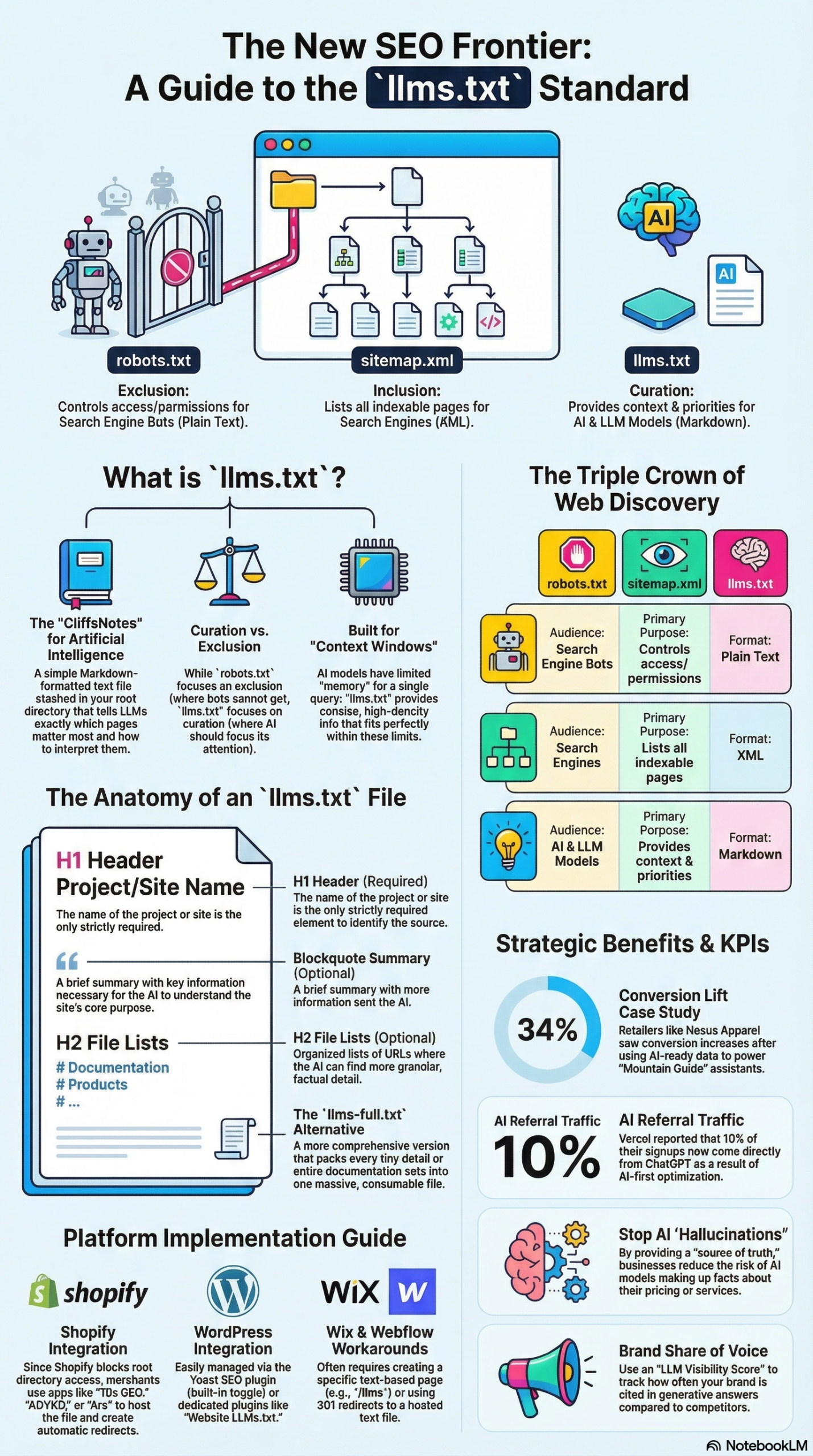 Infographic: How to Add llms.txt to Shopify for AI-Powered Product Discovery