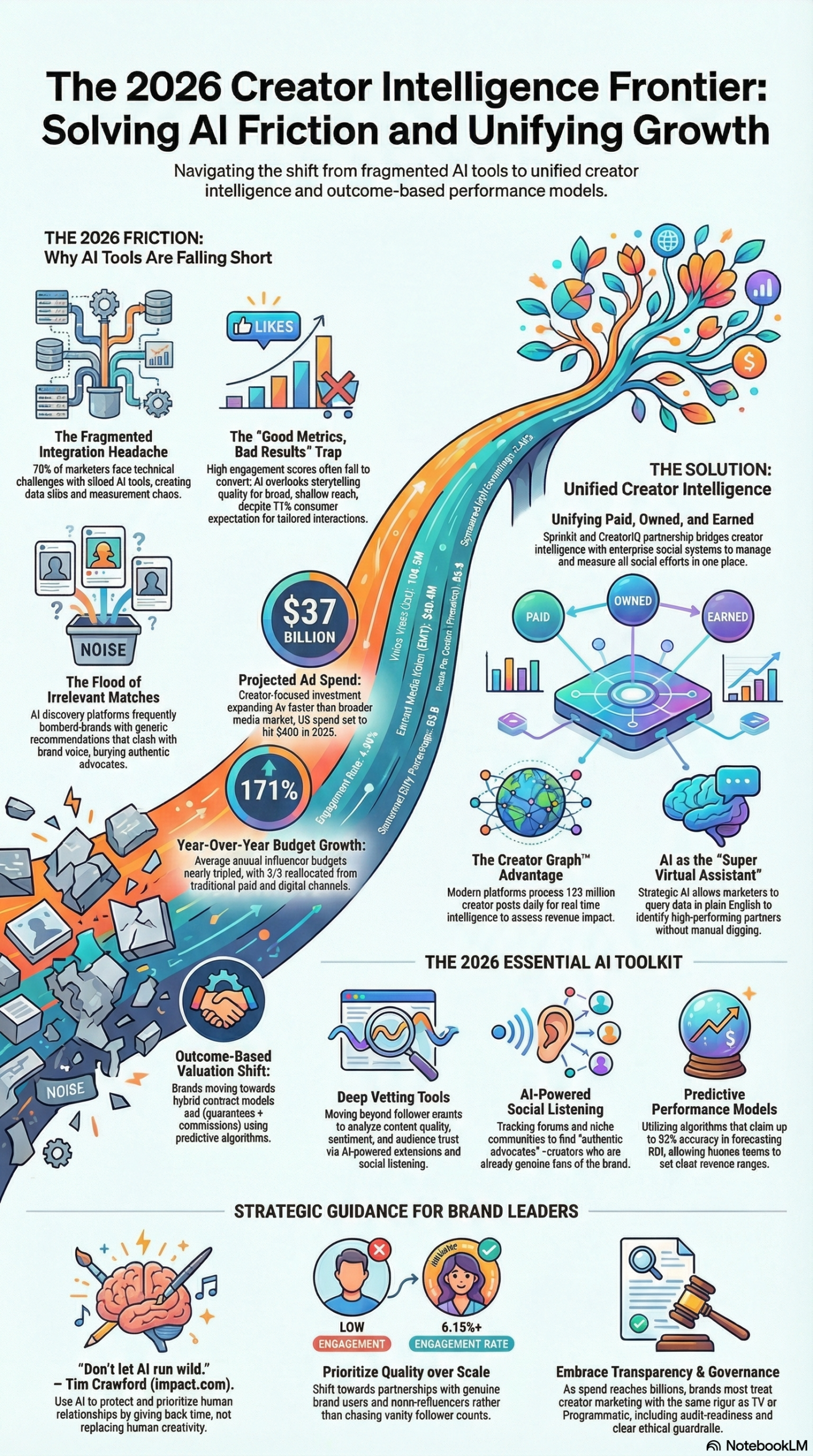 Infographic: How to Unify Creator Measurement with CreatorIQ and Sprinklr