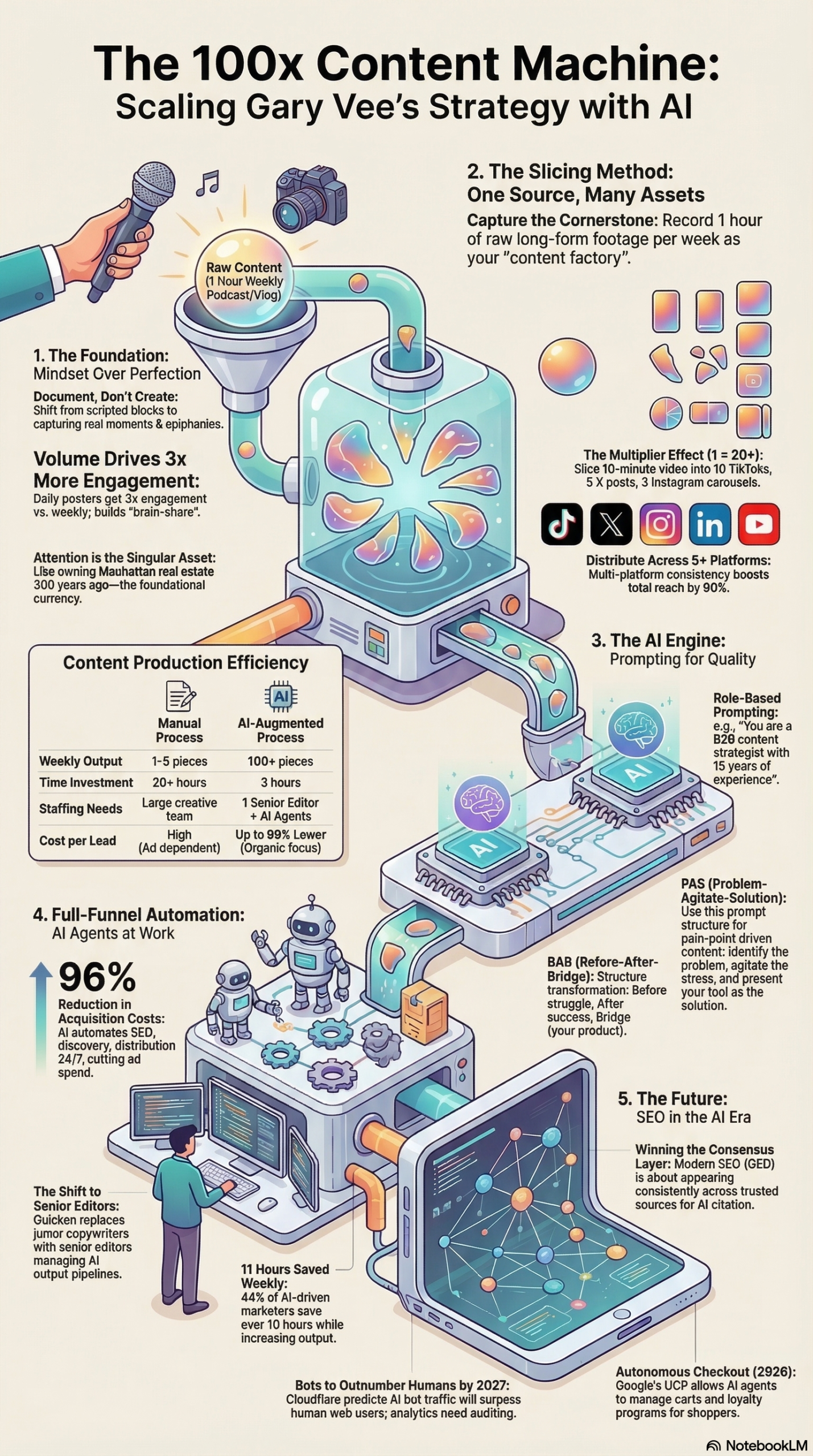 Infographic: How to Build a 100-Piece AI Content Pipeline Like Quicken in 2026