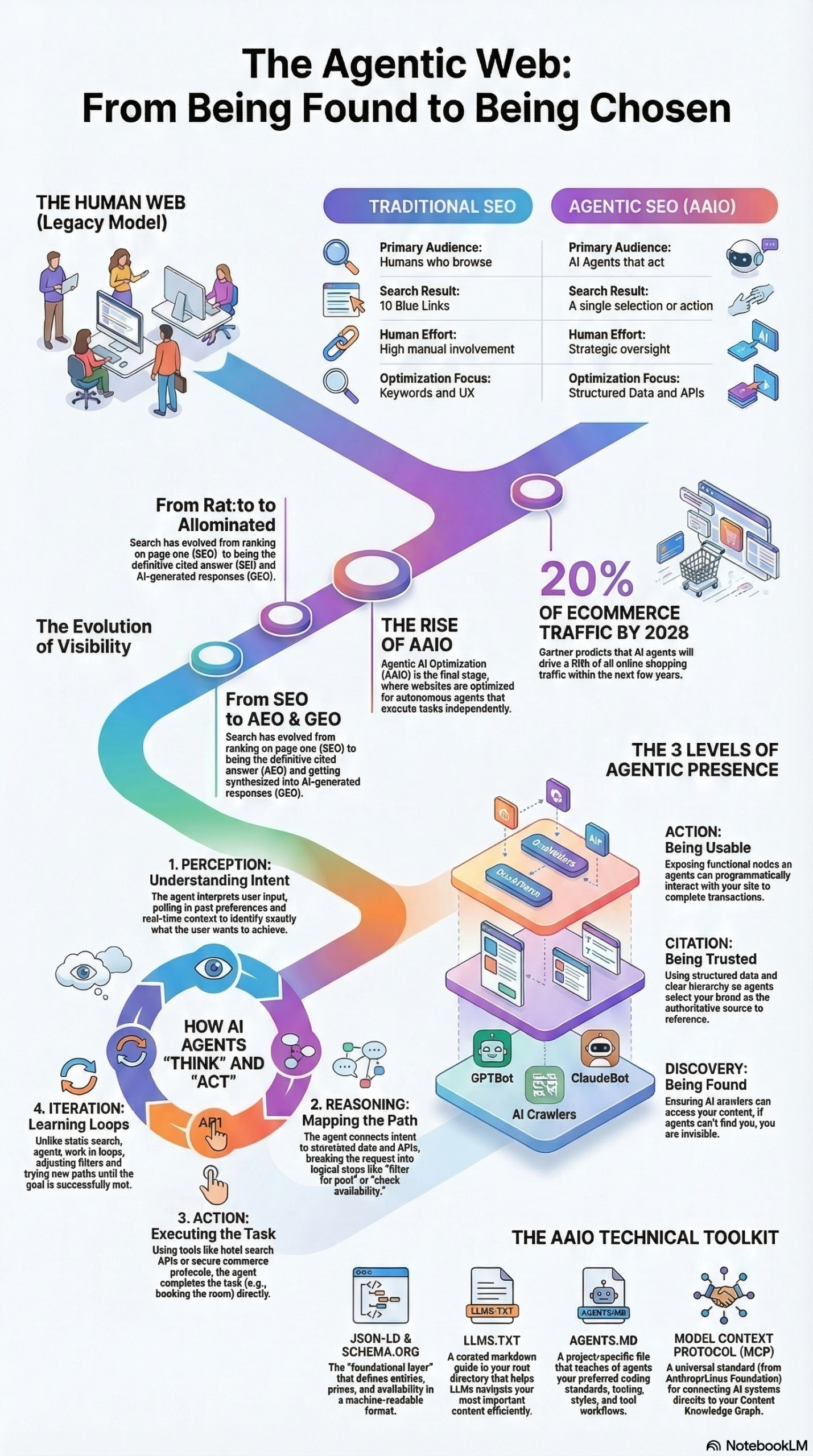 Infographic: How to Implement Agentic AI Optimization (AAIO) for Your Website