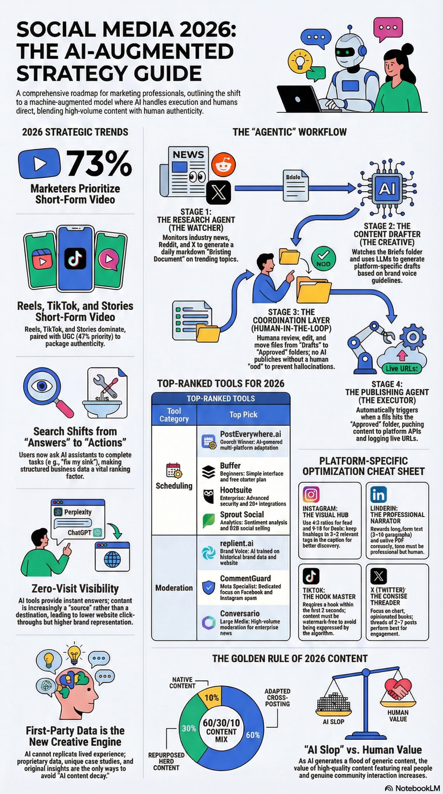 Infographic: How to Build an AI-Powered Social Media Strategy for Business in 2026