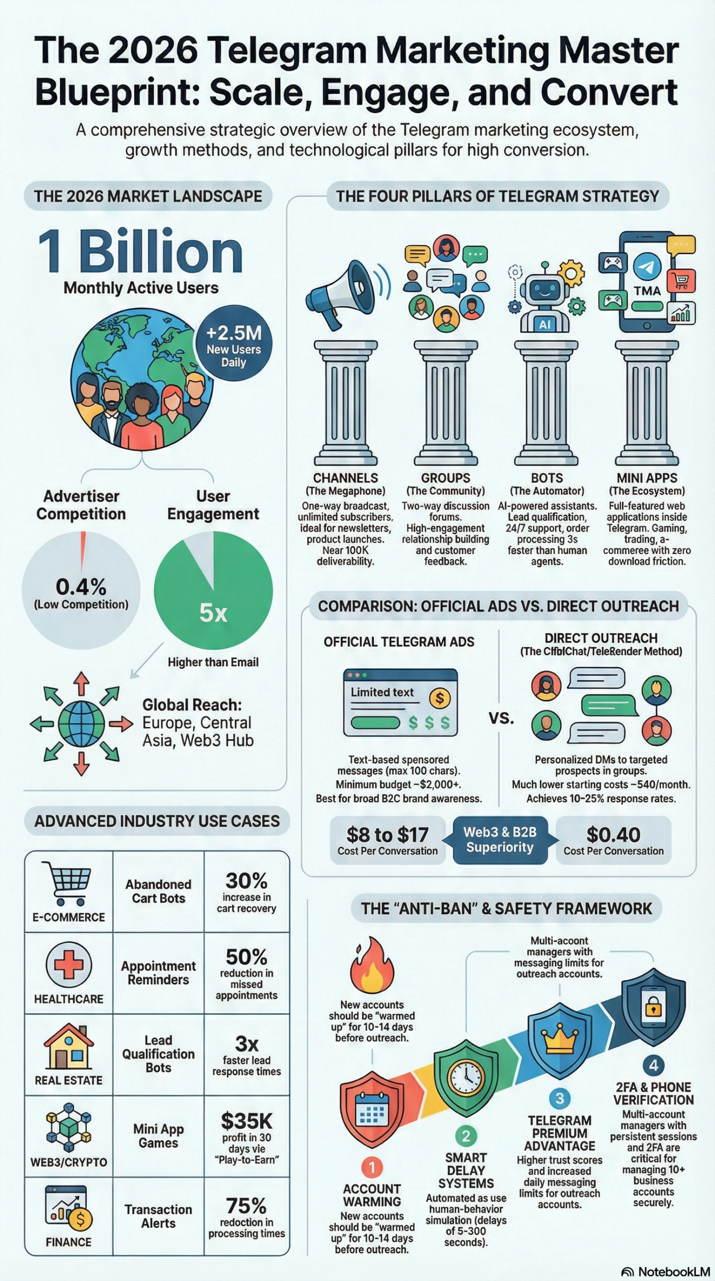 Infographic: How to Build an Effective Telegram Marketing Campaign in 2026