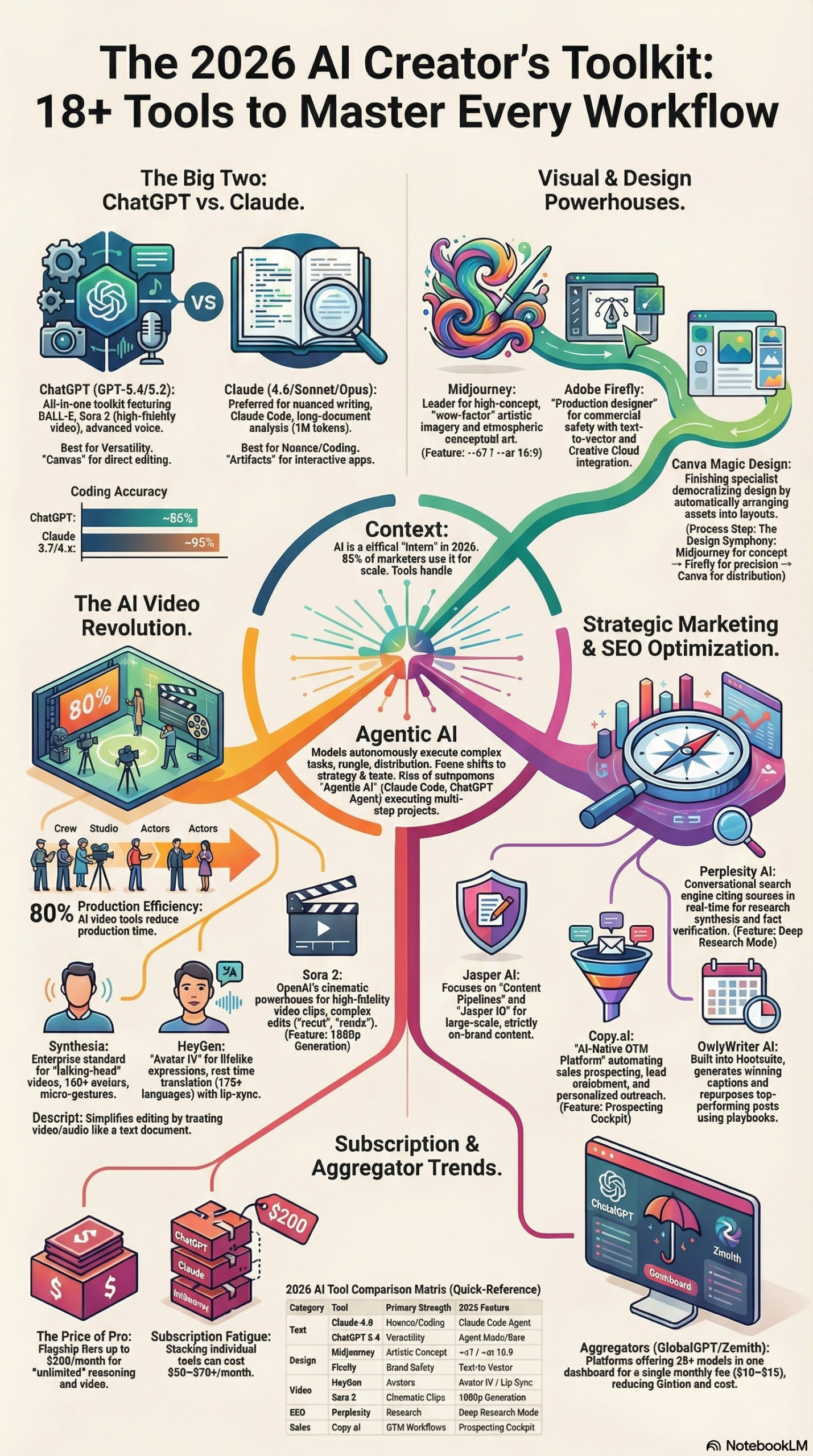 Infographic: AI Content Creation Tools 2026: The Complete Practitioner's Guide