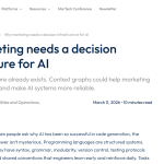 Article backdrop: Why marketing needs a decision infrastructure for AI