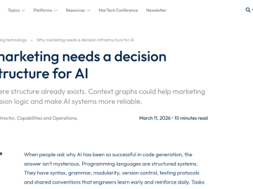 Article backdrop: Why marketing needs a decision infrastructure for AI