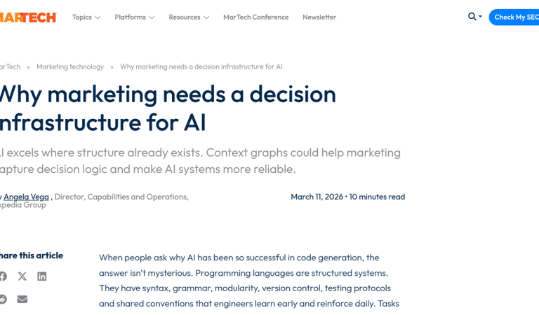 AI Decision Infrastructure: Why Marketing Can’t Scale Without It