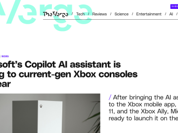 Article backdrop: Microsoft’s Copilot AI assistant is coming to current-gen Xb