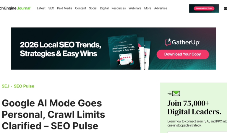 Google AI Mode Goes Personal: What the SEO Data Tells Marketers