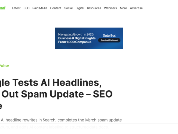 Article backdrop: Google Tests AI Headlines, Rolls Out Spam Update – SEO Pulse