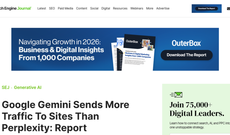 Google Gemini Now Sends More Referral Traffic Than Perplexity