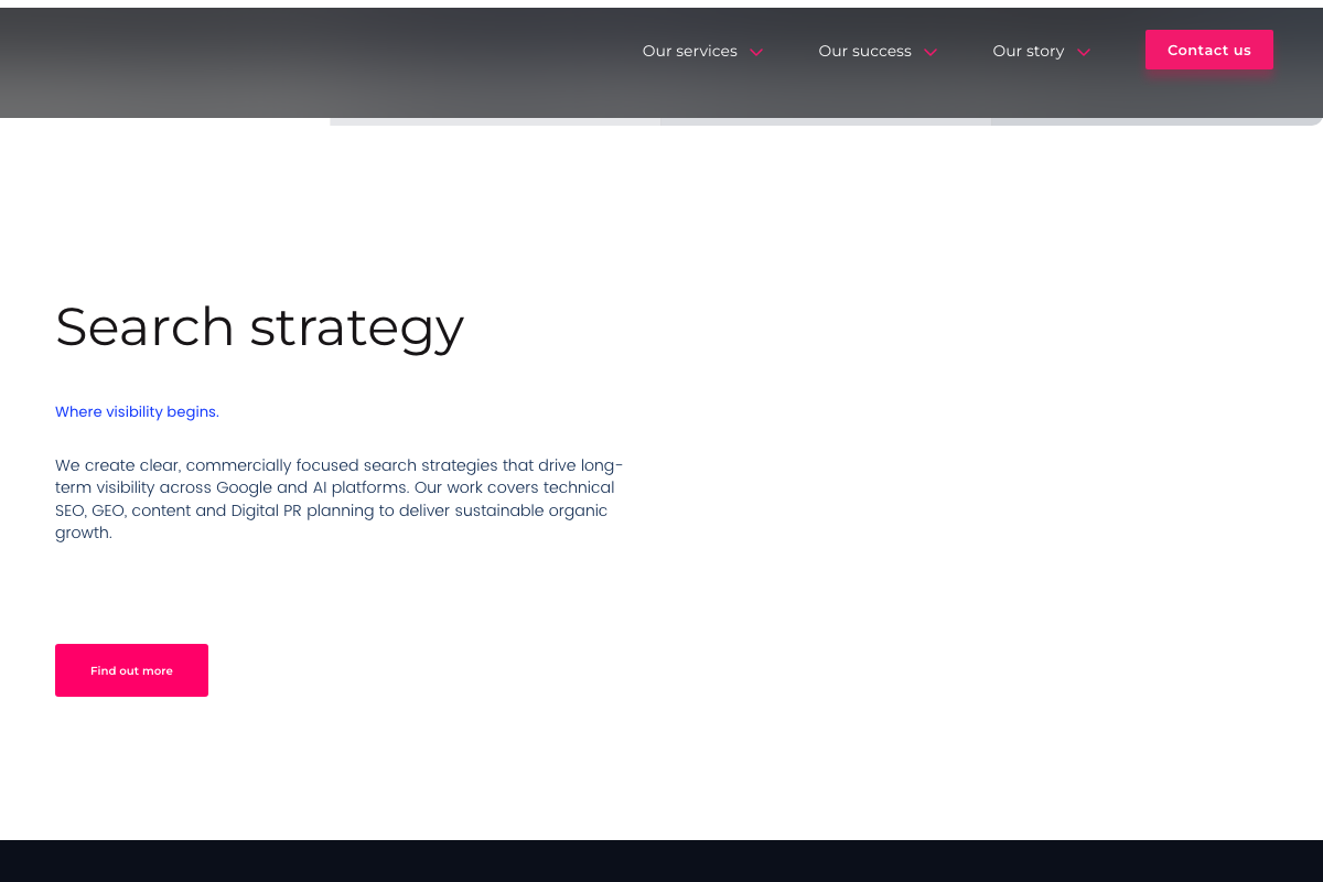 Reboot Online services page — the agency that ran the experiment; no methodology or results visible