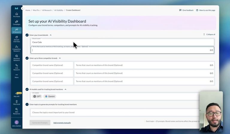 Tutorial: Track Your Brand in AI Search with Moz Pro