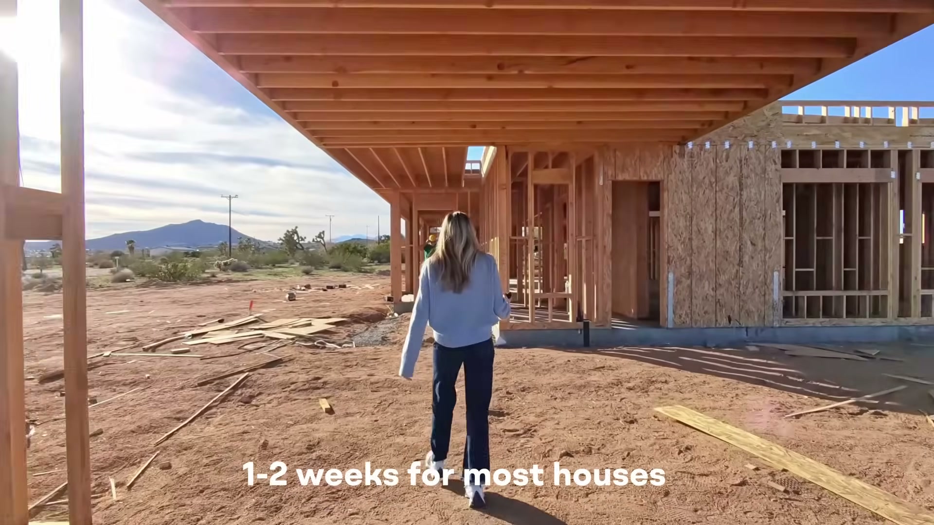 Traditional wood framing takes just 1–2 weeks — the step 3D printing replaces is already fast and cheap.