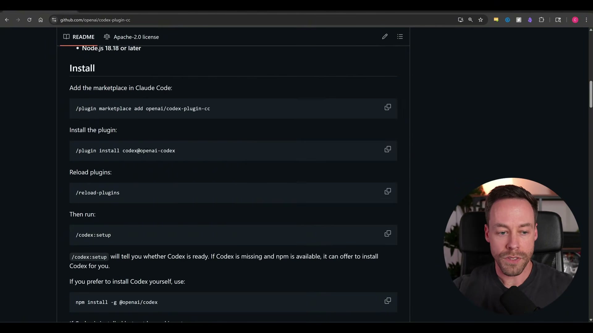 Step-by-step: install the Codex plugin for Claude Code with these four terminal commands