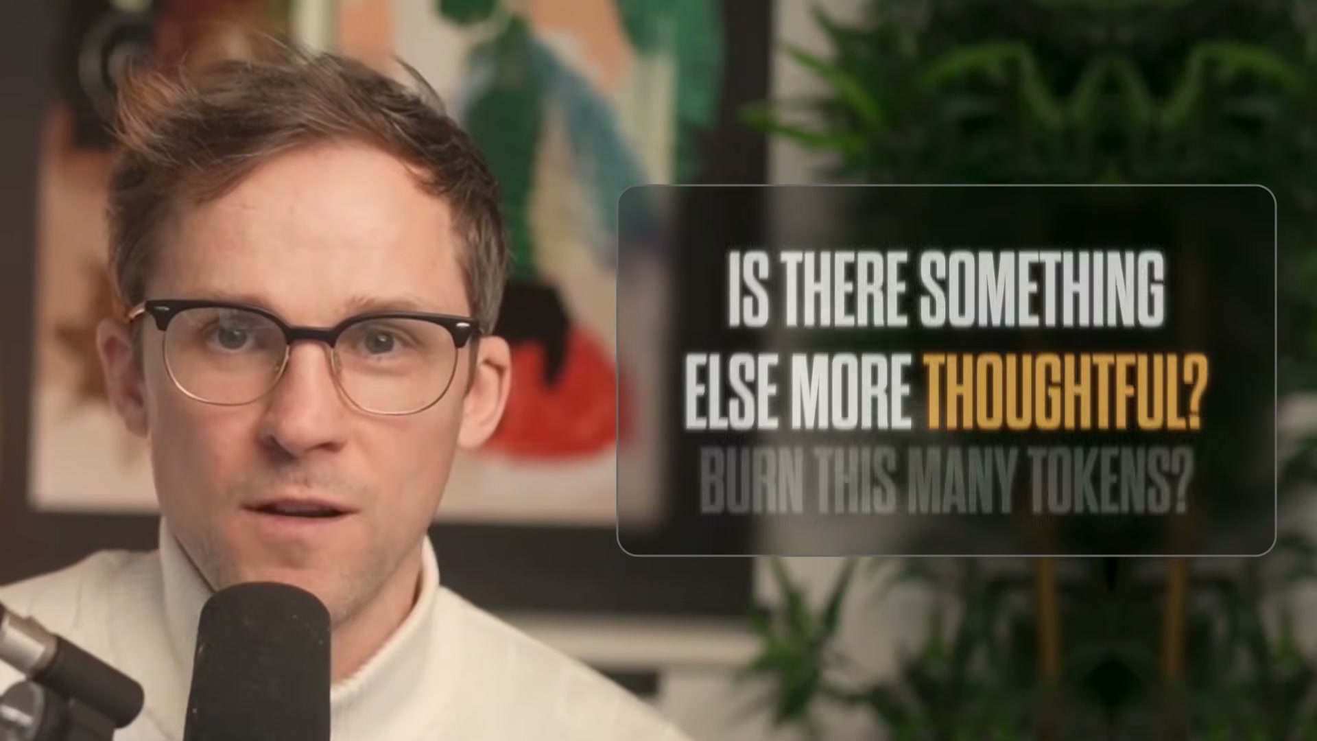 'Is there something more thoughtful than burning this many tokens?' — the question that reframes your entire AI strategy.
