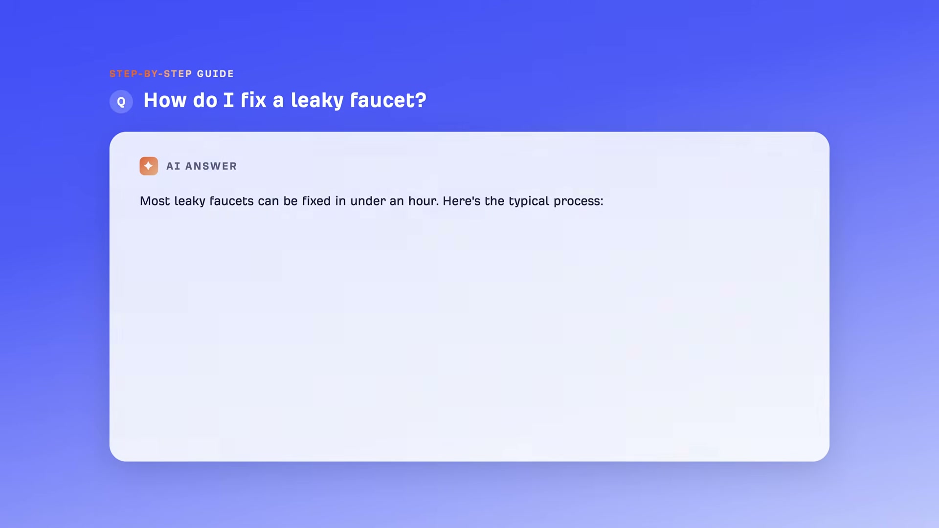An AI-generated step-by-step answer begins populating — the question is whether your brand appears in it, gets cited with a link, or is invisible entirely.