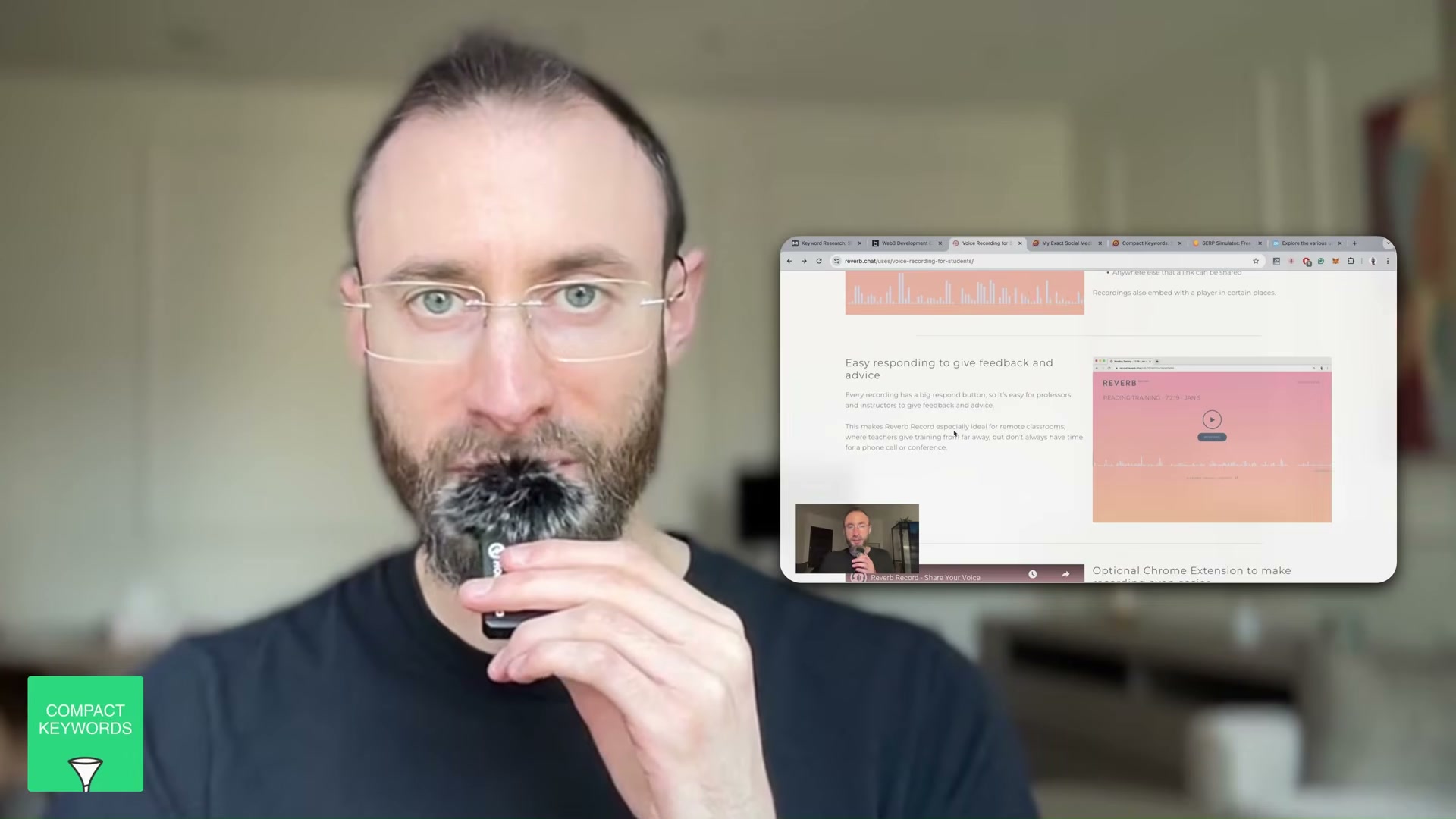 Patrick Stox references a web tool while discussing SEO content strategy