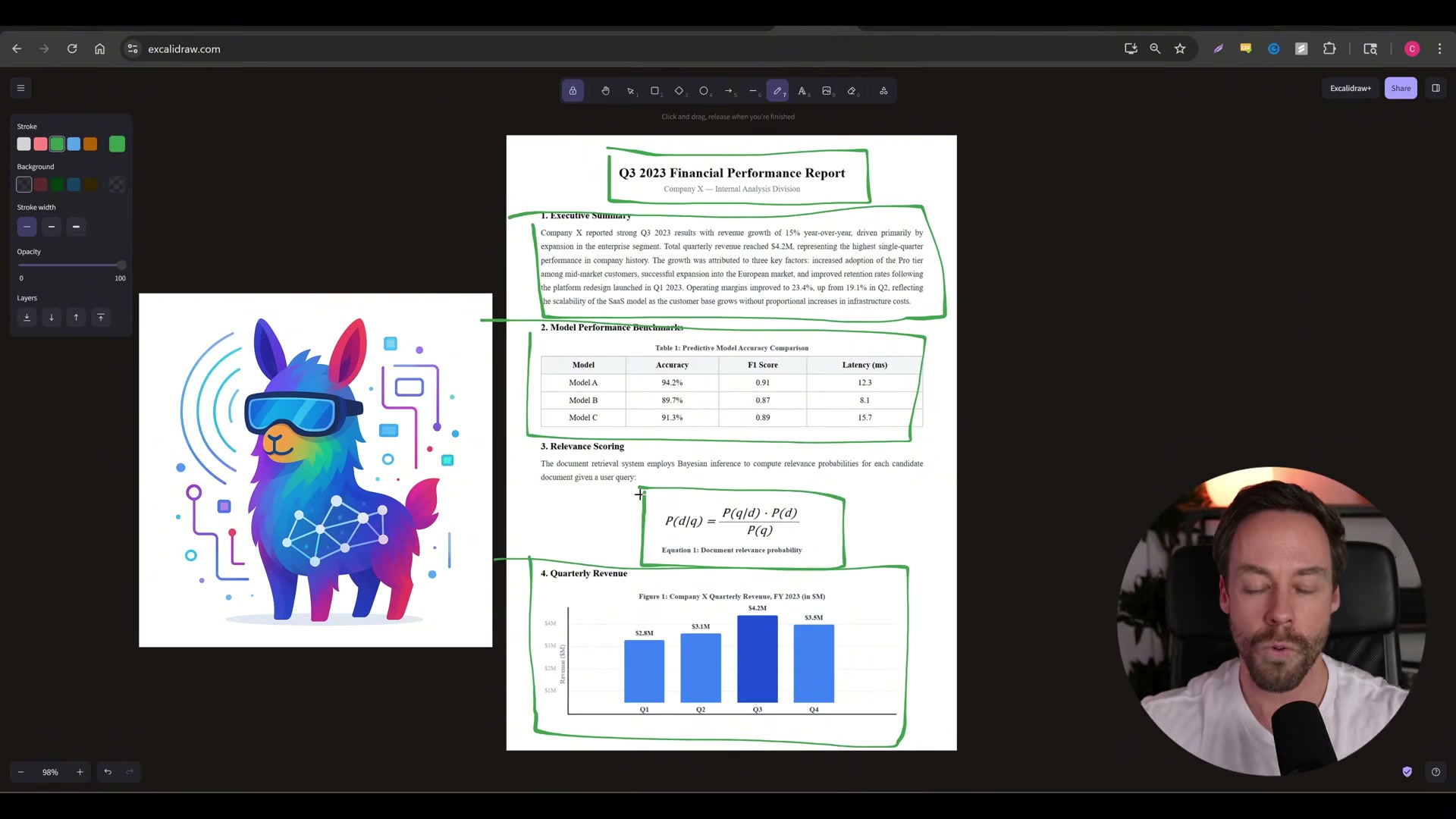 RAG-Anything segments the document by content type: each section gets its own extraction treatment