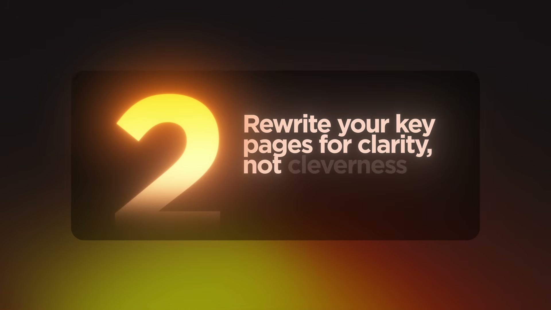 Step 2: Rewrite landing pages for clarity over cleverness — AI agents can't parse marketing jargon.