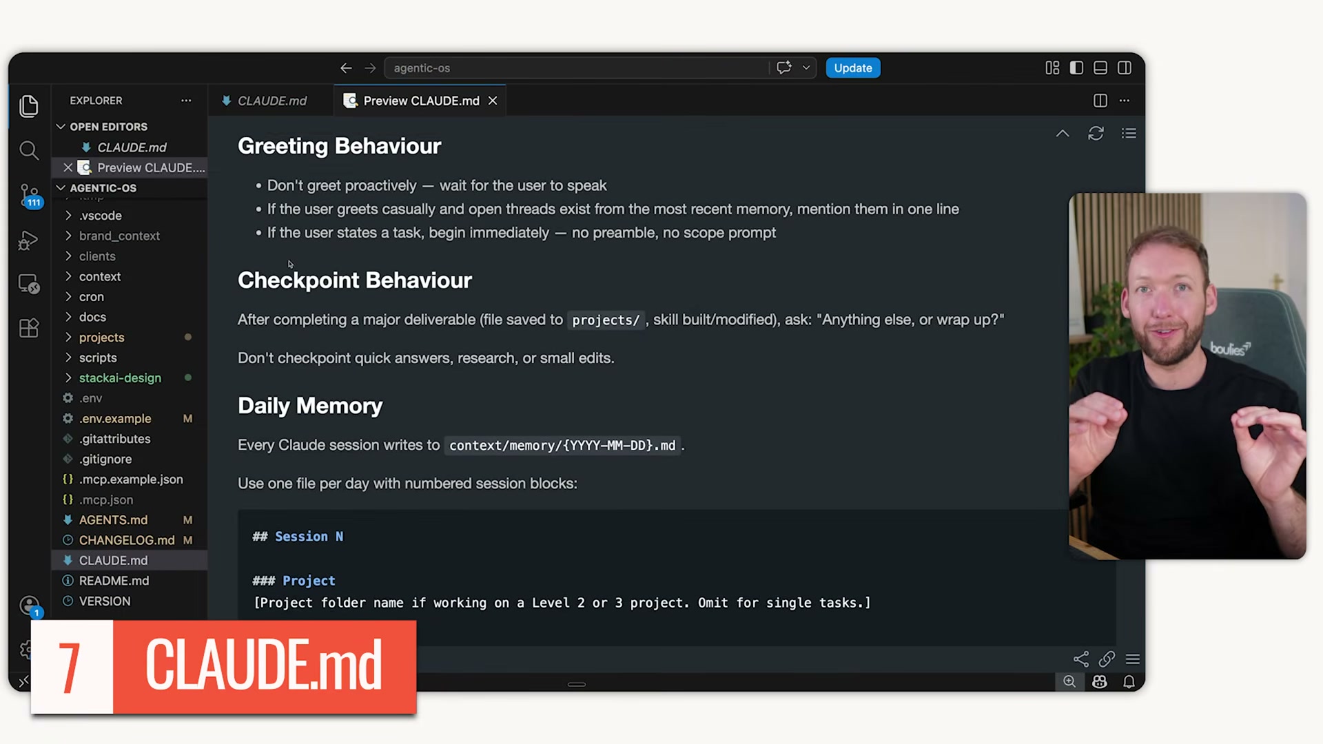 CLAUDE.md refactor: collapse a 2,143-line monolith into a lean 180-line file and offload brand, tech, and workflow docs into a structured context/ directory loaded only when needed.