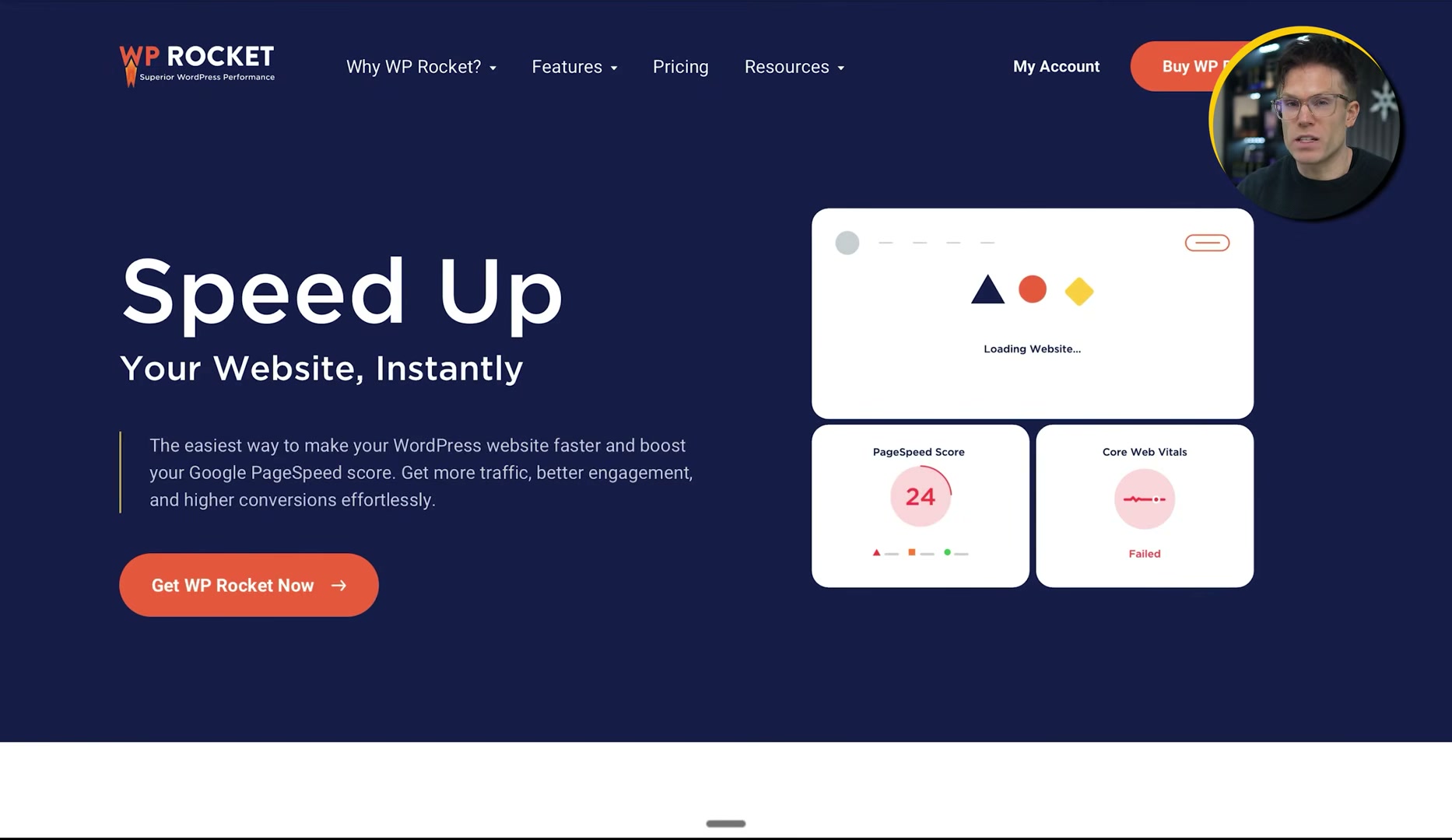 WP Rocket is the recommended WordPress plugin for improving PageSpeed scores and Core Web Vitals — both critical signals for AI crawler accessibility.